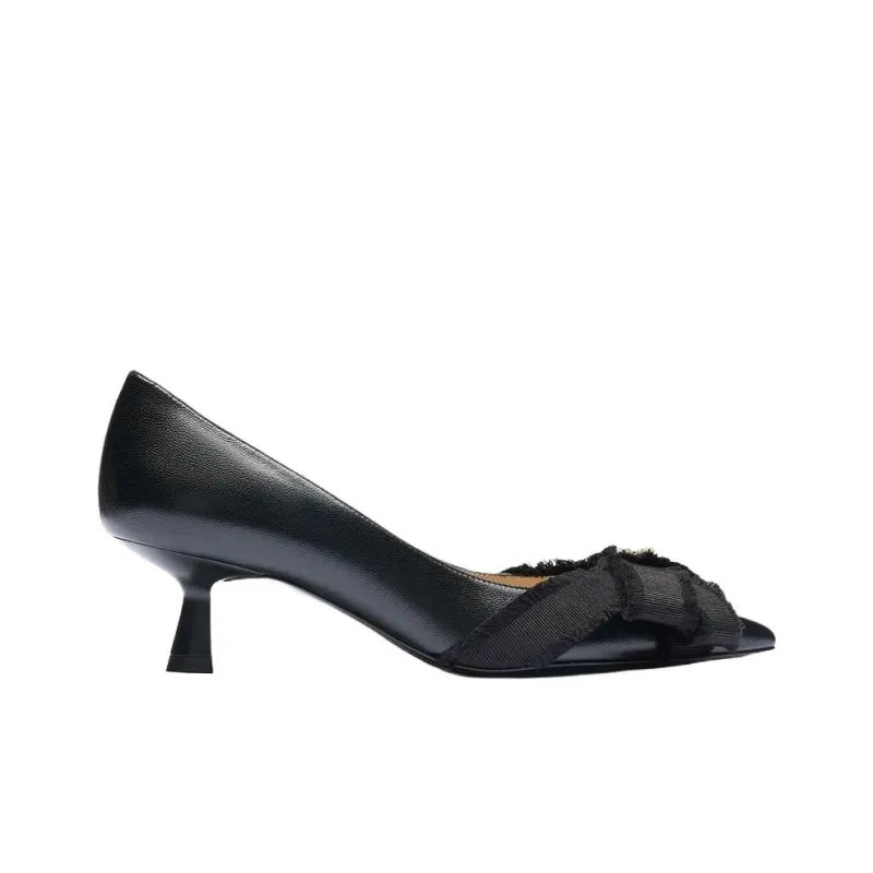 Stuart Weitzman/SW Bowie Pump Slim Heel High Heels 5cm Women's Black-1
