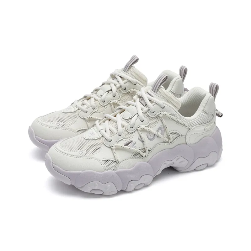 FILA FLUID 6 Cat Paw 6 Abrasion Resistant, Breathable, Lightweight Low Top Casual Shoes Women's Milk White-2