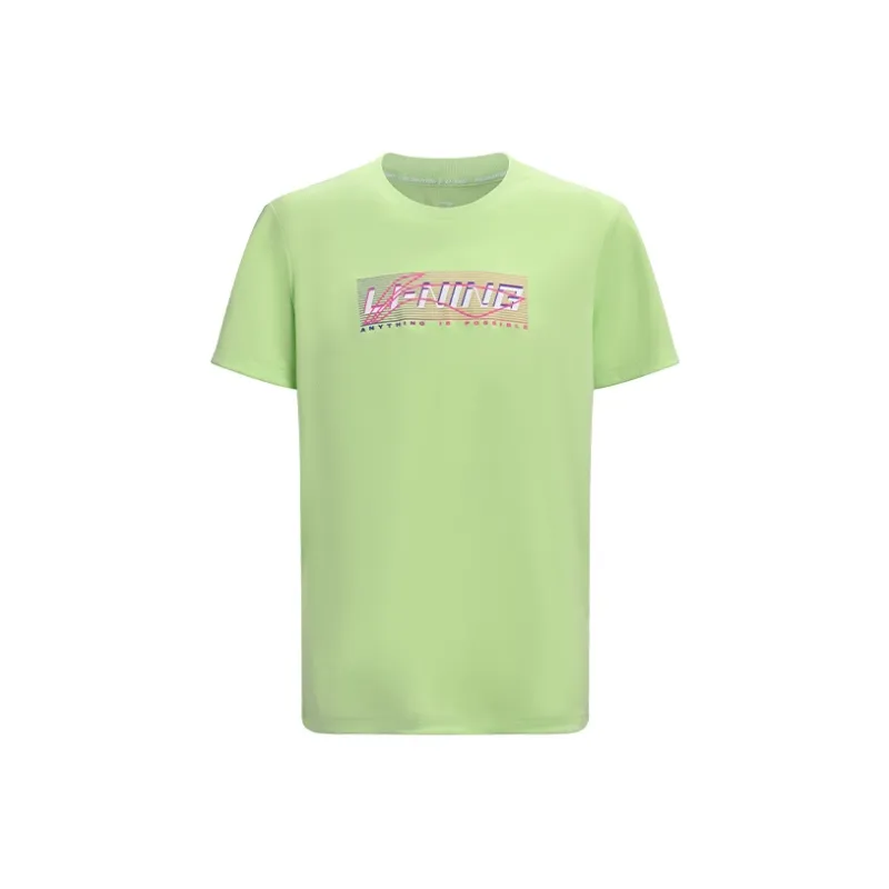 LiNing Badminton Series T Shirt Unisex Sky Water Green-0