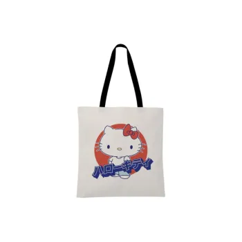 Sanrio Hello Kitty Fashion Tote Bag, Shopping Bag, Handbag, Shoulder Bag Women's White