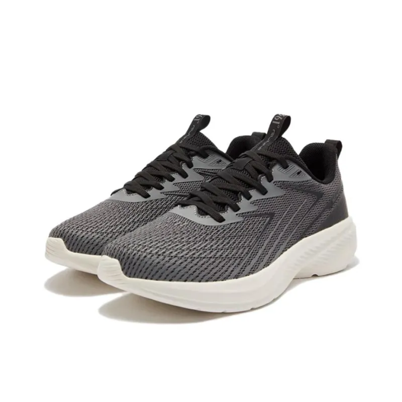 361° Breathable And Slip Resistant Low Top Casual Running Shoes Men's Black White-2