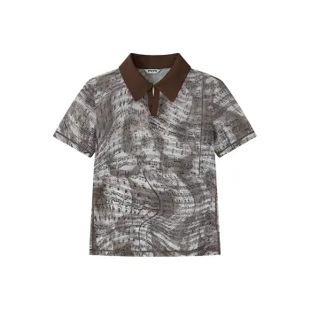 WULISHAONIAN T Shirts Unisex Floral Khaki