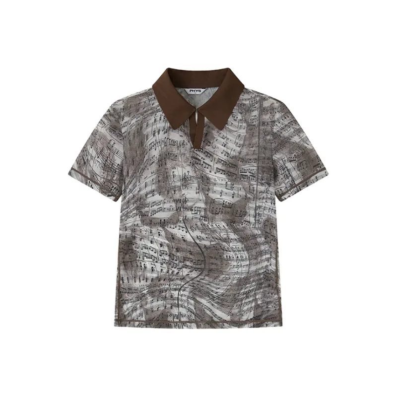 WULISHAONIAN T Shirts Unisex Floral Khaki-0
