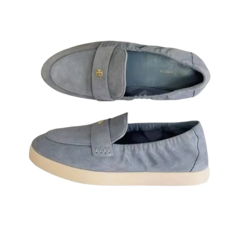 TORY BURCH Loafers Women's Gray Blue-2
