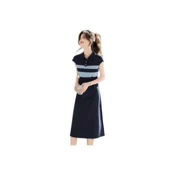 Flowers In Water Short Sleeved Dress Women's