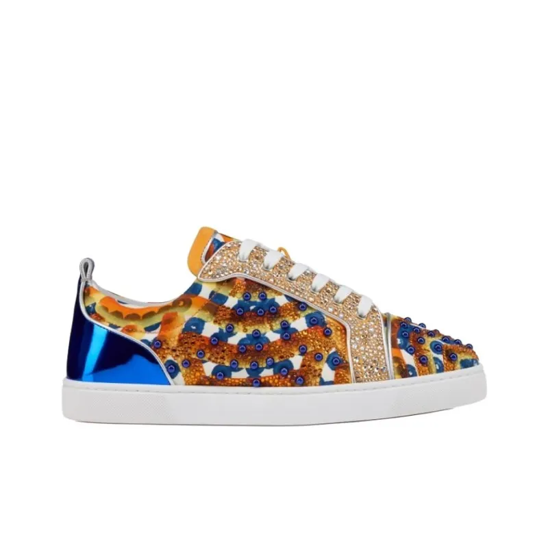 CL Louis Junior No Limit Gaagal Low Top Skateboard Shoes Men's Gold-1