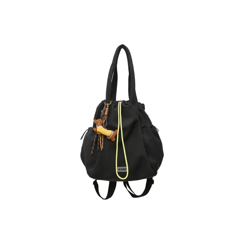 BAODIDAISHU Nylon Backpack Women's White/Silver/Black/Red/Yellow-6