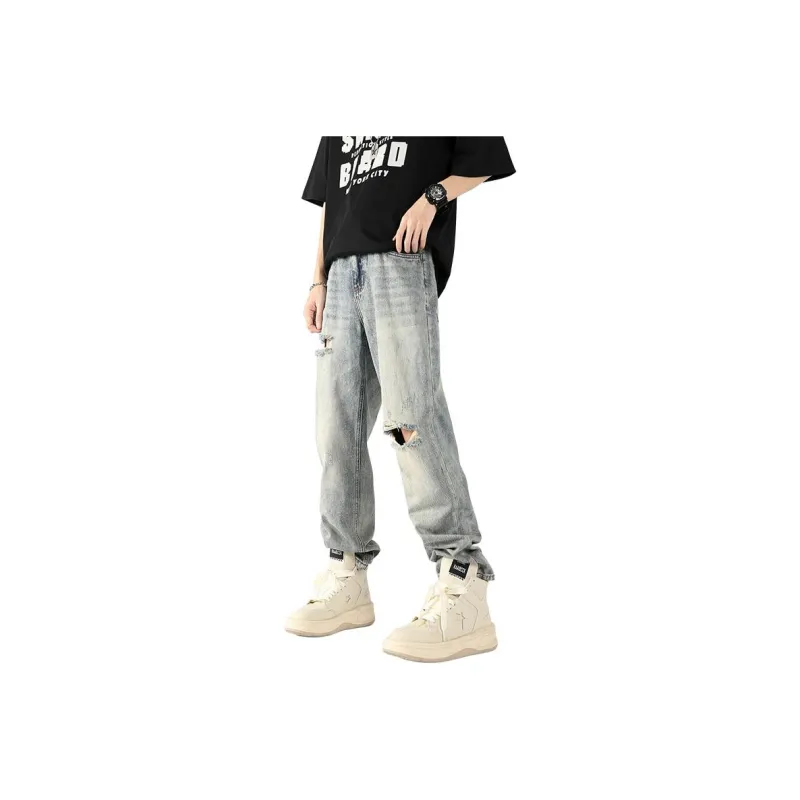 BAGE Jeans Unisex Washed Color-0