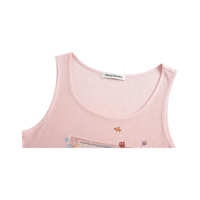 Alexia Sandra Tank Tops Women's Pink-5