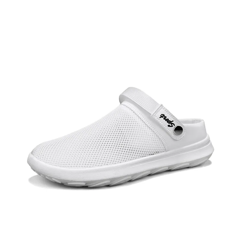 EGCHI Quiet Abrasion Resistant Slip Resistant Closed Toe Slippers Men's-7