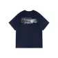 [100% cotton]Navy Blue (Hb Mist Landscape Chest Logo _Hb Mist Landscape Back Logo)