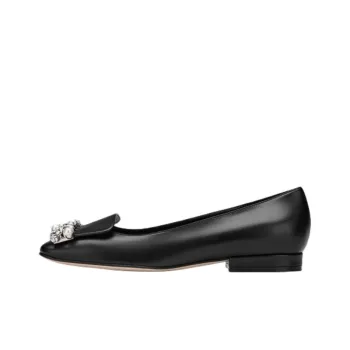 SERGIO ROSSI Sr1 Ballerina Casual Single Shoes Women's Black