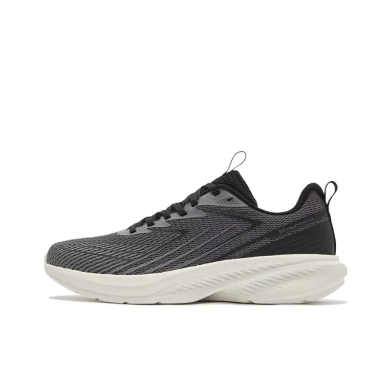 361° Breathable And Slip Resistant Low Top Casual Running Shoes Men's Black White-0