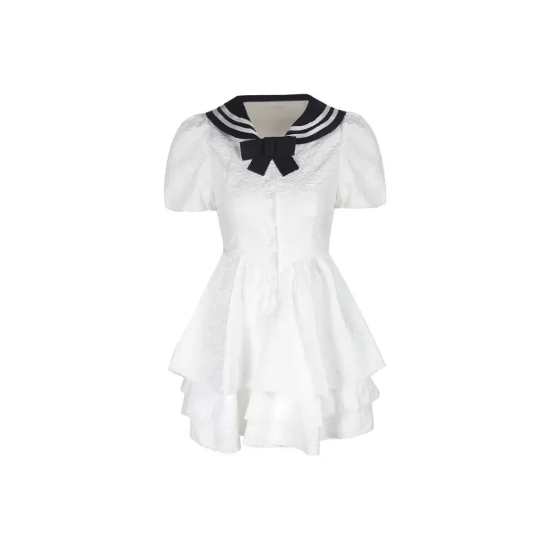 GUOZHEN Short Sleeved Dress Women's-0