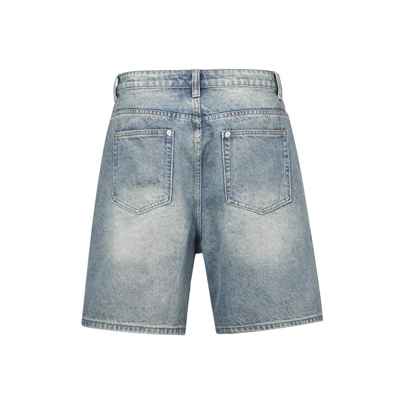 OX FREAK Denim Shorts Unisex Blue-1