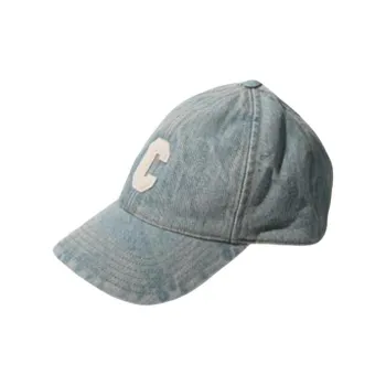 CELINE Denim Baseball Caps Unisex Blue