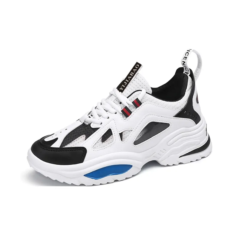 Yi Jiabao Shock Absorbers Slip Resistant Breathable Low Top Chunky Sneakers Men's-6