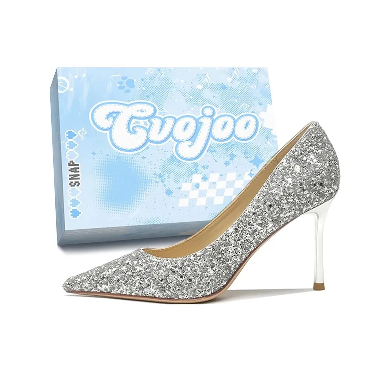 CVOJOO Slim Heel High Heels Women's-1