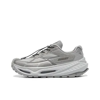 QIAODAN Dry Abrasion Resistant Slip Resistant Low Top Casual Running Shoes Men's Gray