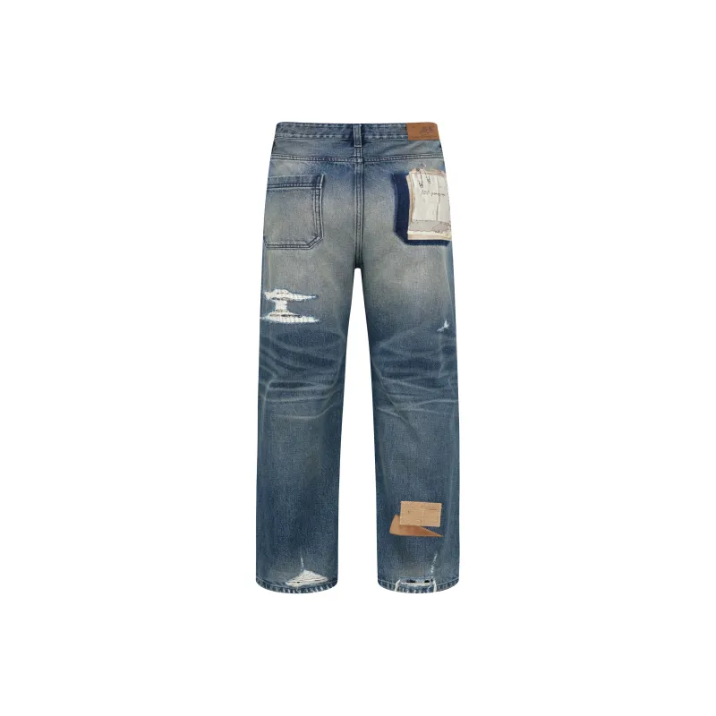BIRTH OF ROYAL CHILD Jeans Unisex Light Blue-1