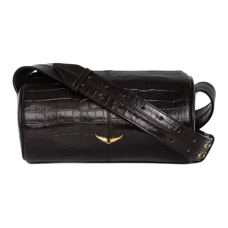 Zadig & Voltaire Calfskin Shoulder Bag Trumpets Women's Wood Color-0