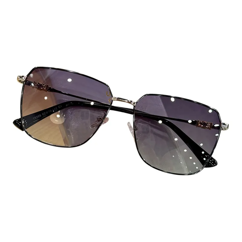 VINEY Metal Irregular Shape Sunglasses Women's-4
