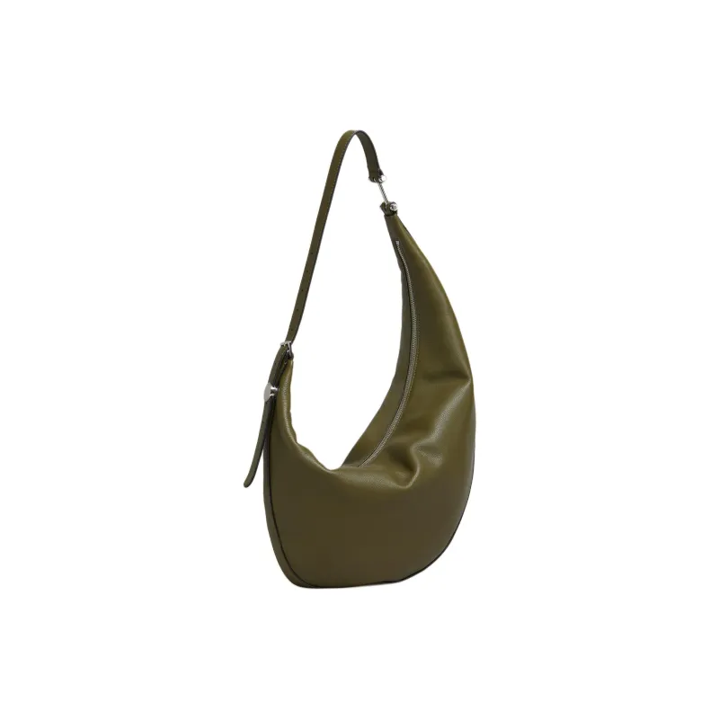 MARNI Calfskin Hobo Bag, Crossbody Bag, Shoulder Bag Trumpets Women's Deep Sea Color-1