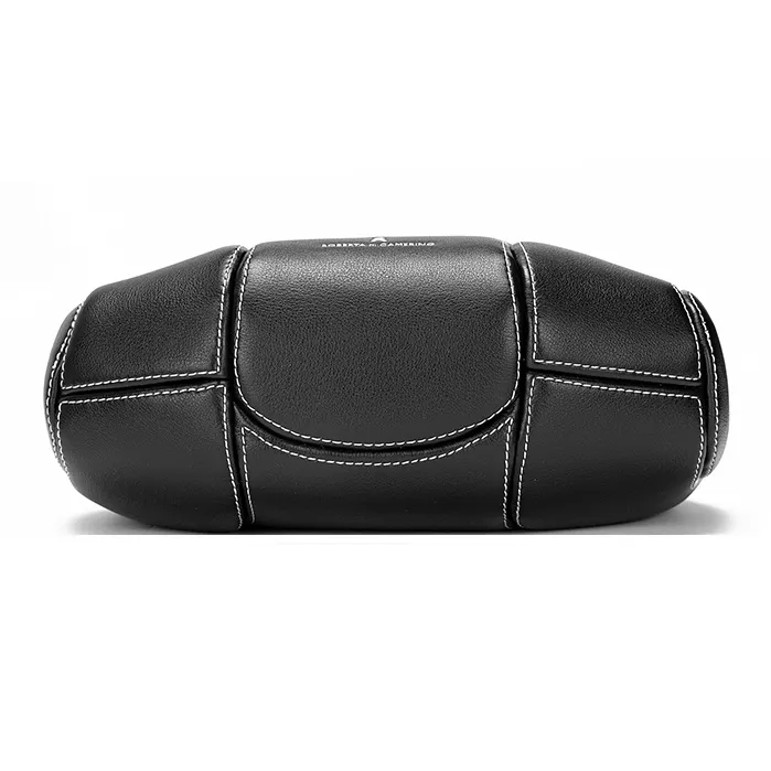 ROBERTA DI CAMERINO Synthetic Leather Underarm Baseball Shoulder Bag Women's Barbie Pink/Classic Black-9