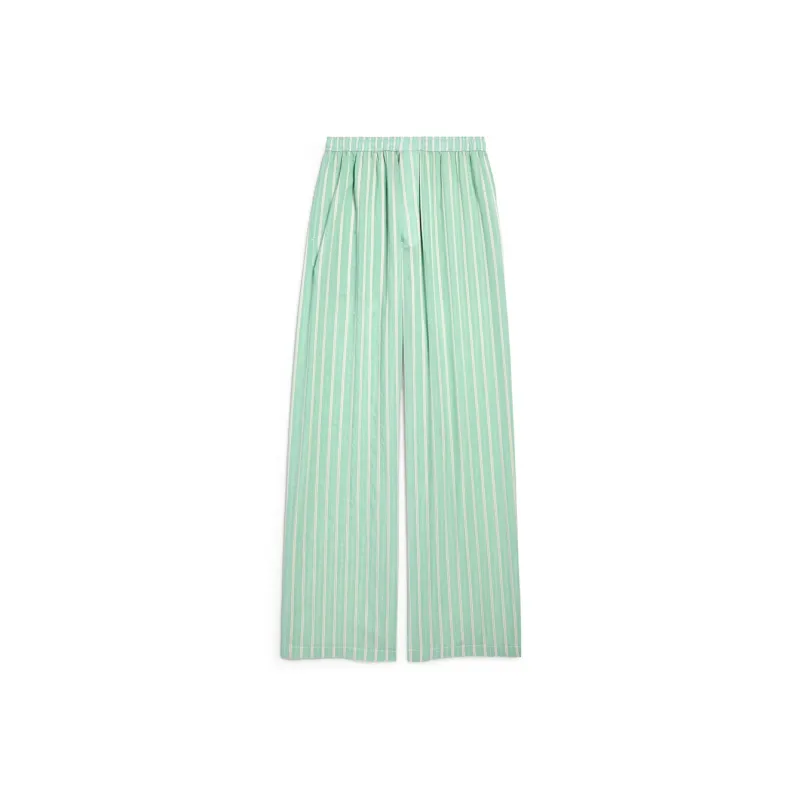Balenciaga FW25 Pajama Pants Loose Fit Unisex Green-0