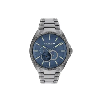 COACH Wrist Watch Automatic Mechanical Movement Stainless Steel Strap 45mm Blue Dial Men's Watches