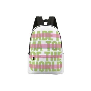 Soundbyte Polyester Backpack Unisex White