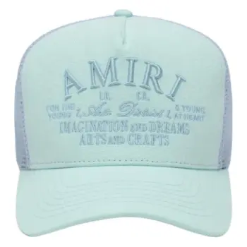 AMIRI Cotton Baseball Caps Unisex Ice Blue