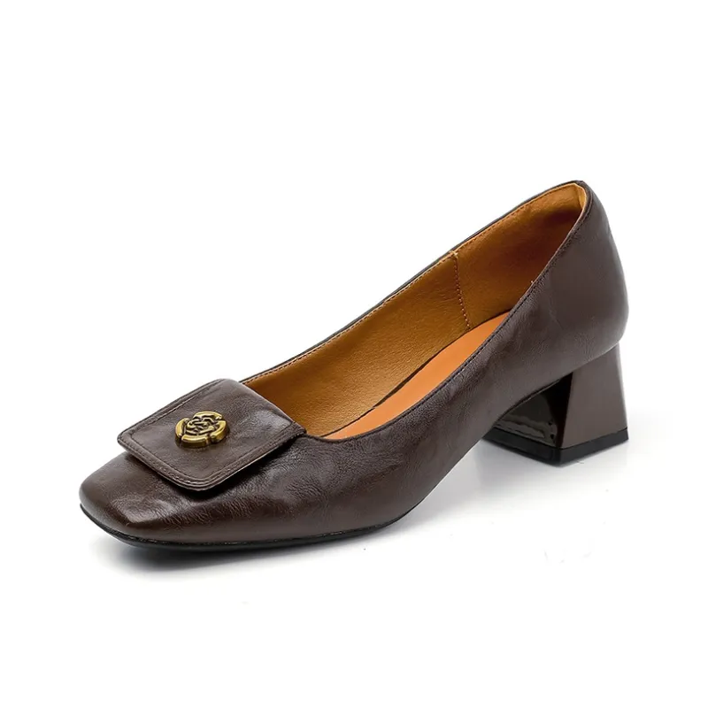 Aimilian High Heels Women's Dark Brown-0