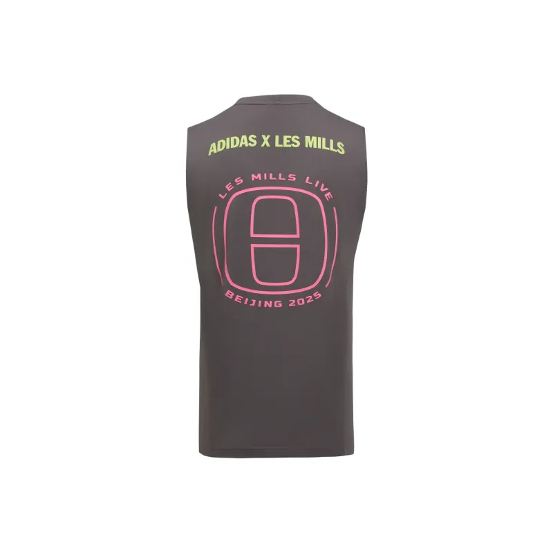 Adidas x LAIMEI,LIANMINGKUAN SS25 Tank Top Men's Charcoal Gray-1