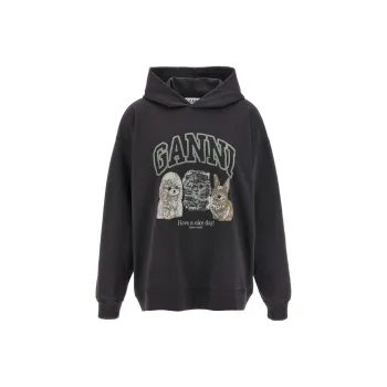 GANNI Sweatshirts Women's Gray