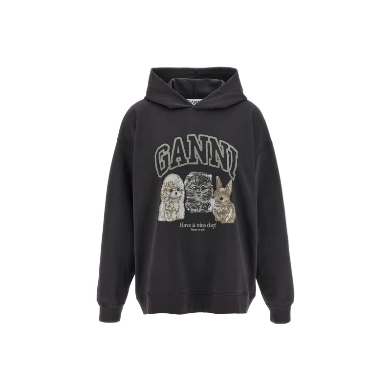 GANNI Sweatshirts Women's Gray-0