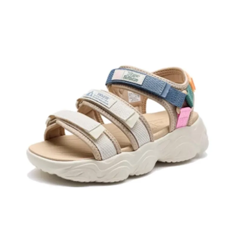 XTEP Beach Sandals Women's Brown Beige-1