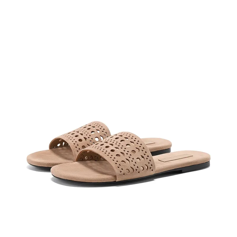 GG CC Cut Out Slip Resistant Resort Style Slide Slippers Women's-1