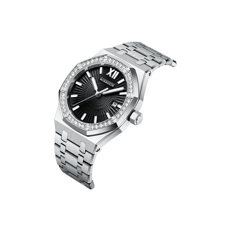 ROERDUM God Of War Series Automatic/Manual Mechanical Movement Stainless Steel Watchband Watch Men's Watches White Dial-9
