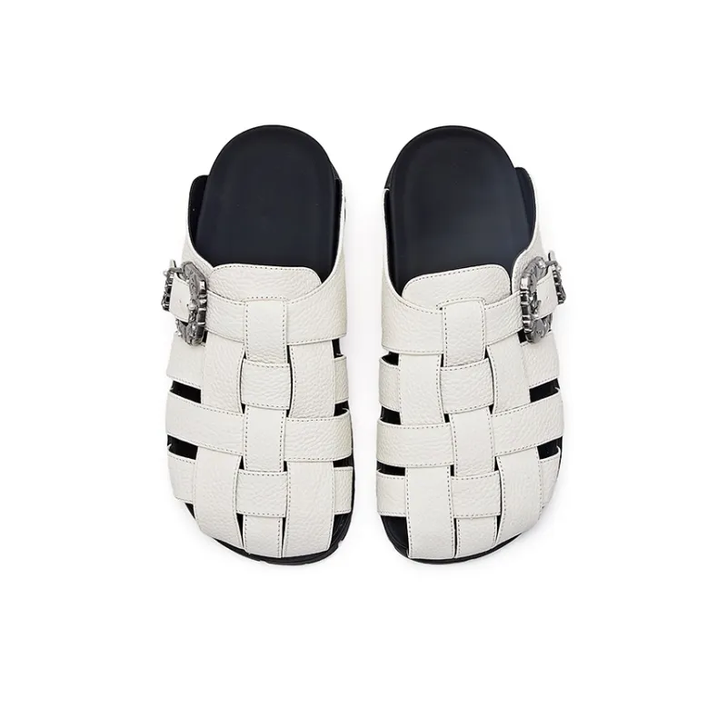 Liddy Rubber Sole Cut Out Slip Resistant Closed Toe Slippers Women's-9