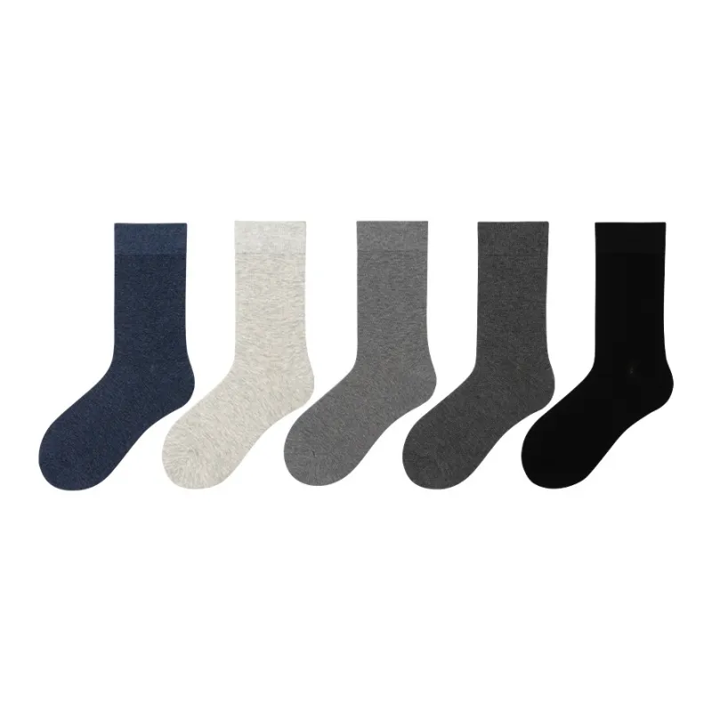 LIANGPU Mid Calf Socks Men's 5 Pack-4