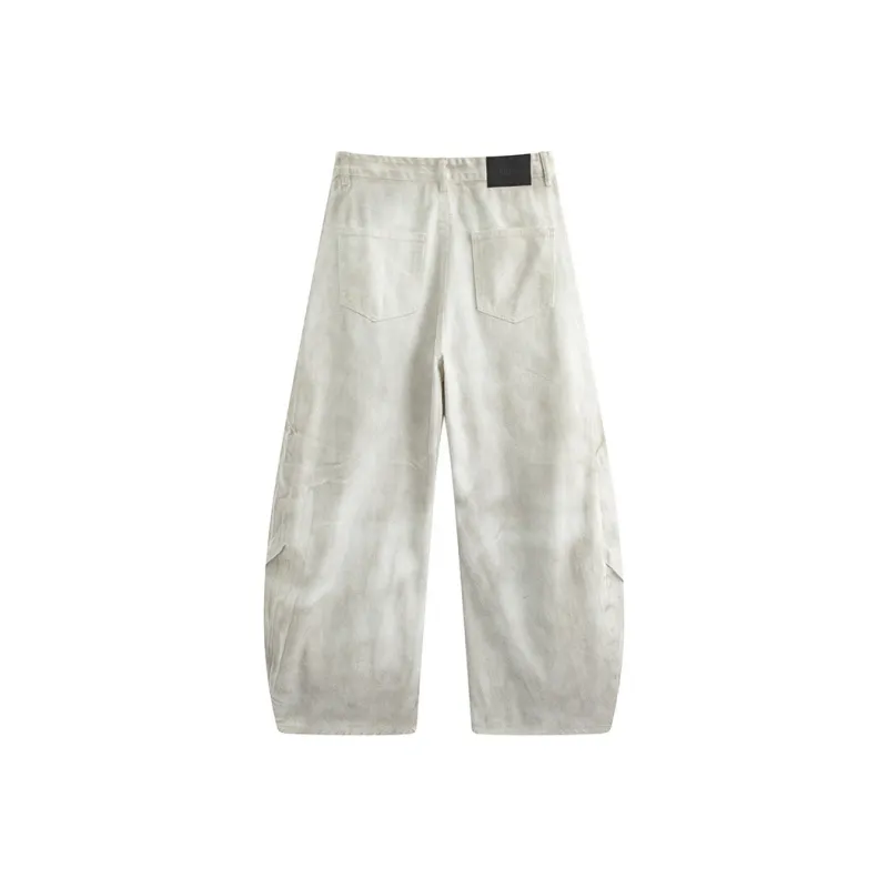 OULUDE Jeans Men Dirty White-1