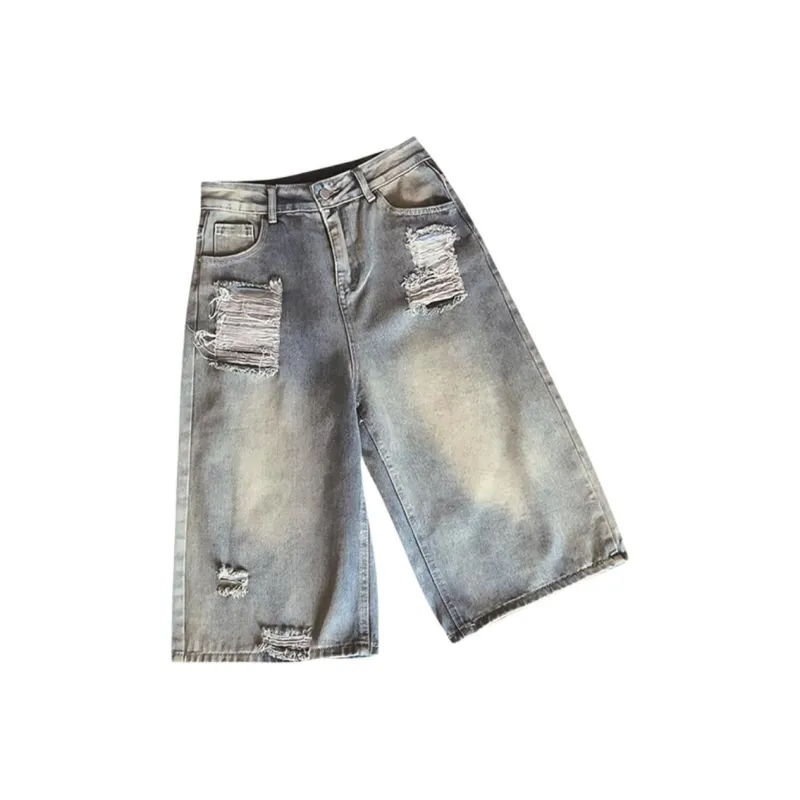 SOCKKEY Denim Shorts Unisex Vintage-5