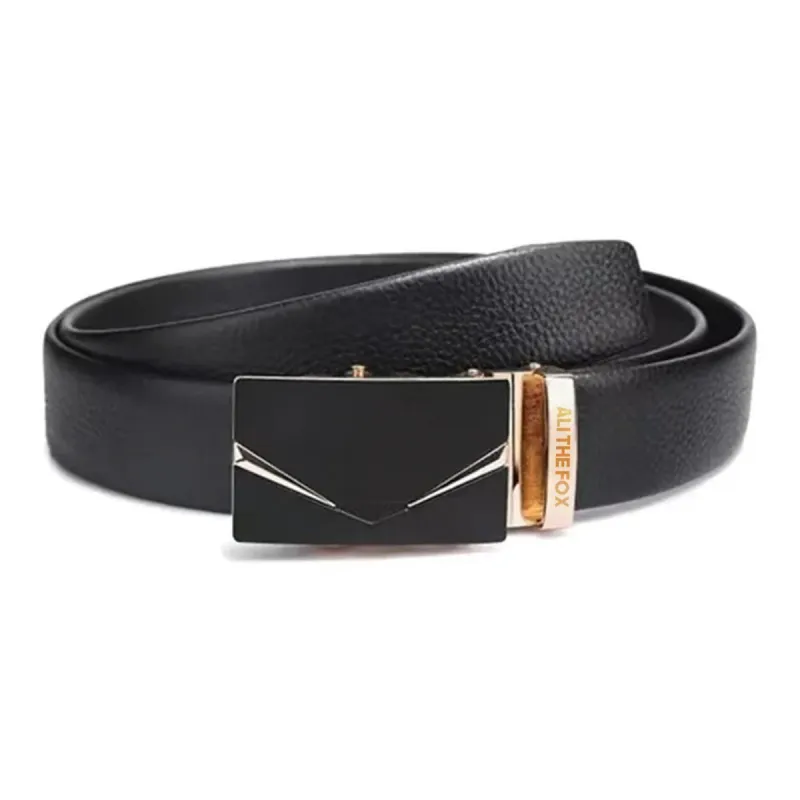 ALI THE FOX Cow Leather Belts Unisex 3.5CM-4