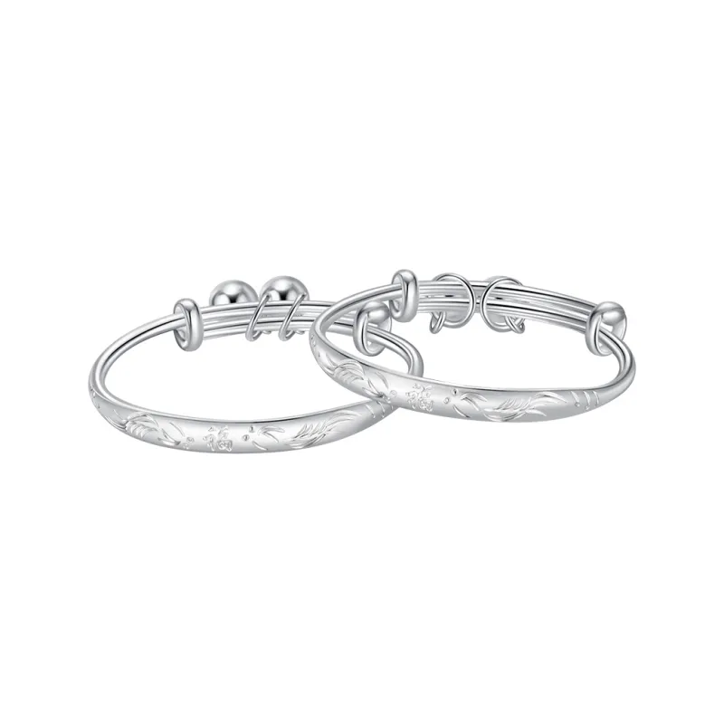 CHOW TAI SENG Sterling Silver 990 Bangles Kids'-0
