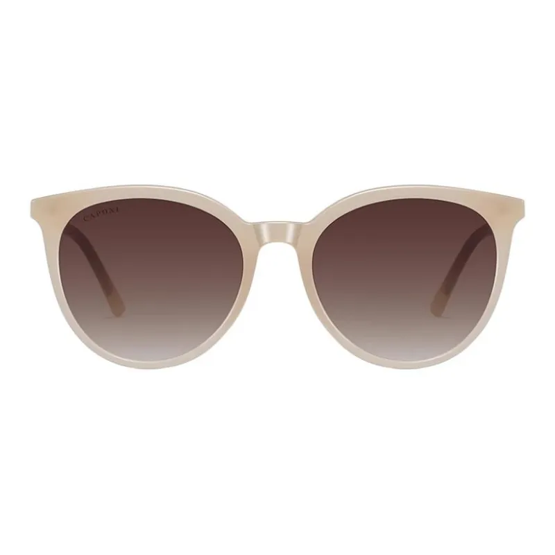 CAPONI TR/Memory Plastic Cat Eye Sunglasses Unisex Multicolor-3