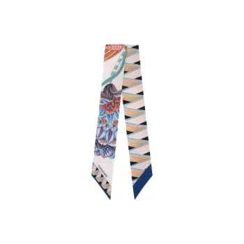 FERRAGAMO Mulberry Silk Scarves Women's Multicolor