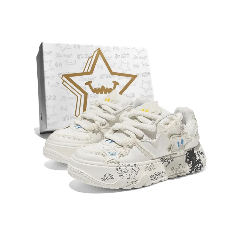 Stateof Stars Anti Slip Wear Resistant Low Top Skateboard Shoes Unisex-13