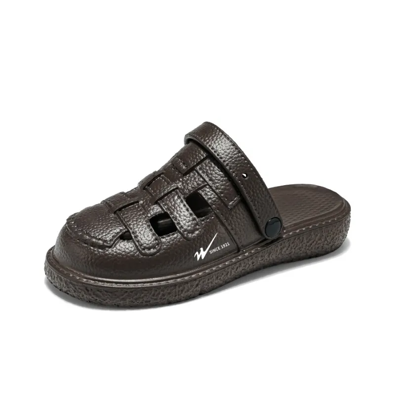 Binary EVA Quick Dry Closed Toe Slippers Women's Brown-1