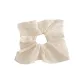 Milk White Embroidery Small Flower Square Scarf Hair Tie-Approx. 20cm